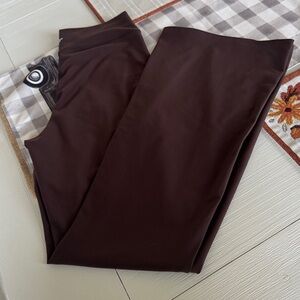 Brown flare pants